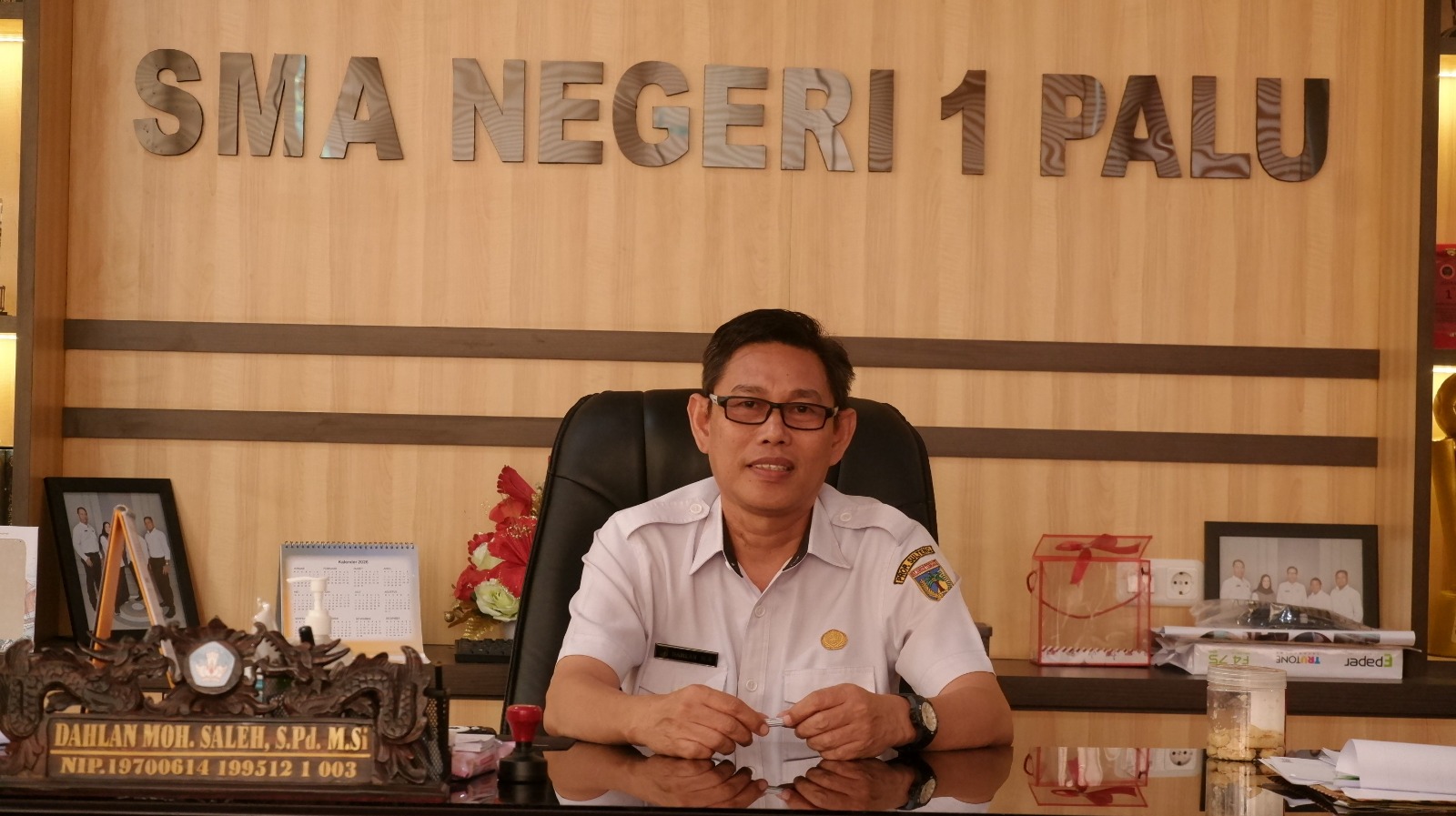 Kepala SMAN 1 Palu, Dahlan Moh. Saleh