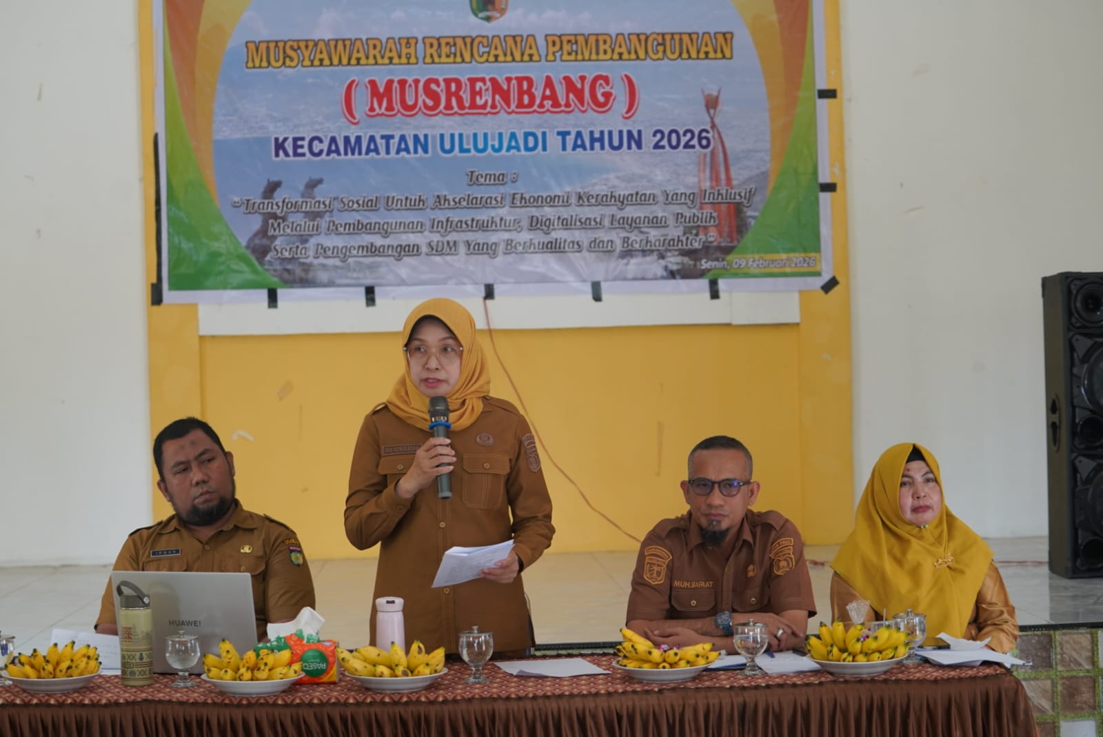 Musrenbang tingkat Kecamatan Ulujadi digelar di Gedung Serbaguna Tipo, Kota Palu.