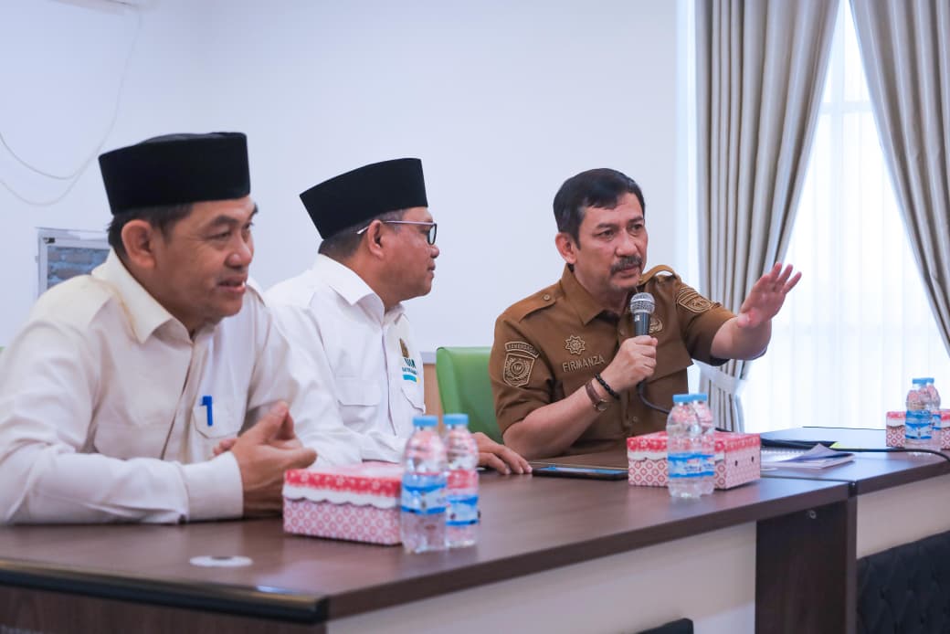 Audiensi Dinas Pendidikan Provinsi Sulawesi Tengah bersama pimpinan UIN Datokarama Palu terkait pencairan Beasiswa Berani Cerdas.