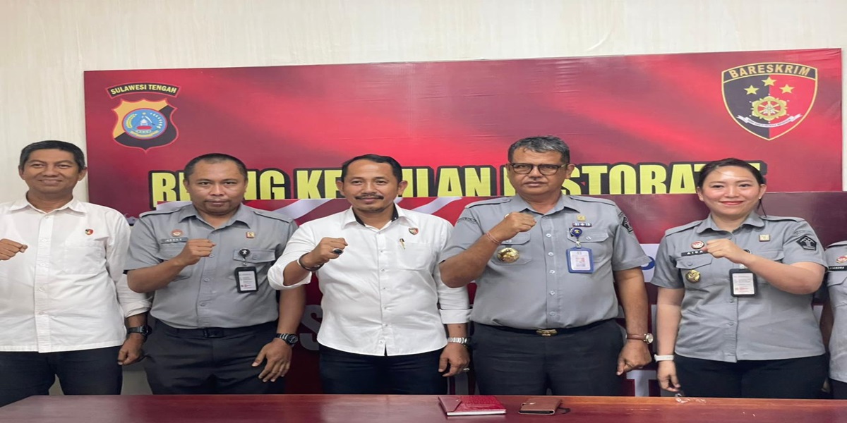Koordinasi Kanwil Kemenkum Sulteng dan Polda Sulawesi Tengah dalam memperkuat penegakan hukum Hak Kekayaan Intelektual, Senin (9/2/2026).