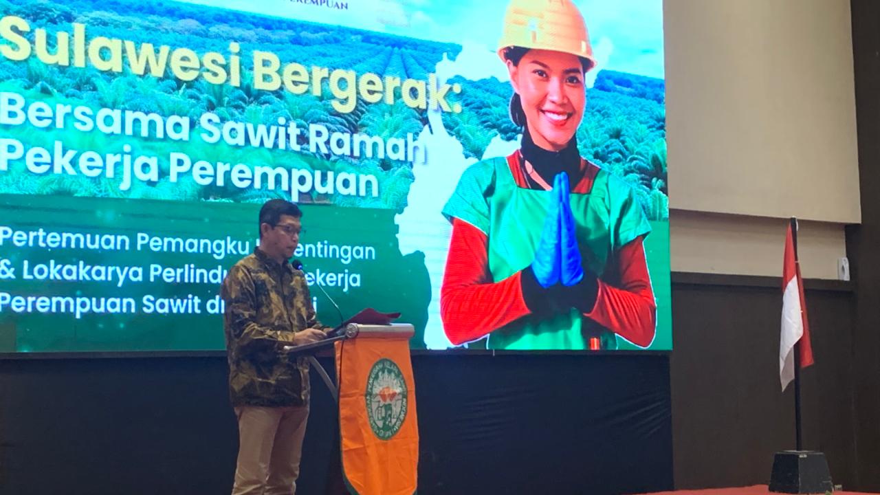 Ketua GAPKI Cabang Sulawesi, Dony Yoga Perdana saat menyampaikan sambutannya pada Rabu (11/2/2026).