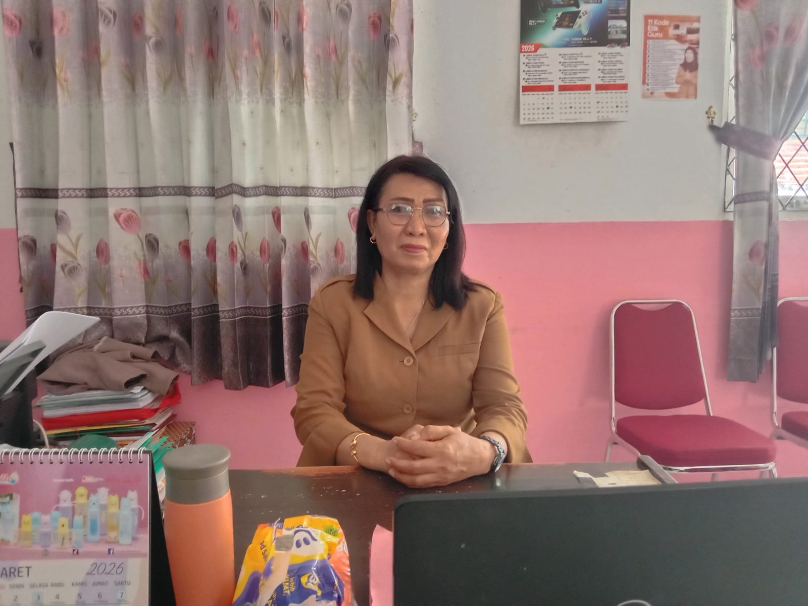 Kepala SDN 7 Palu Masriati Penyami