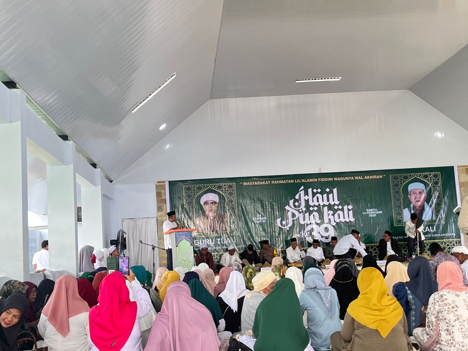 Suasana perayaan Haul Pua kali di Biromaru.(FOTO: ANGEL SUMBARA/RADAR PALU).