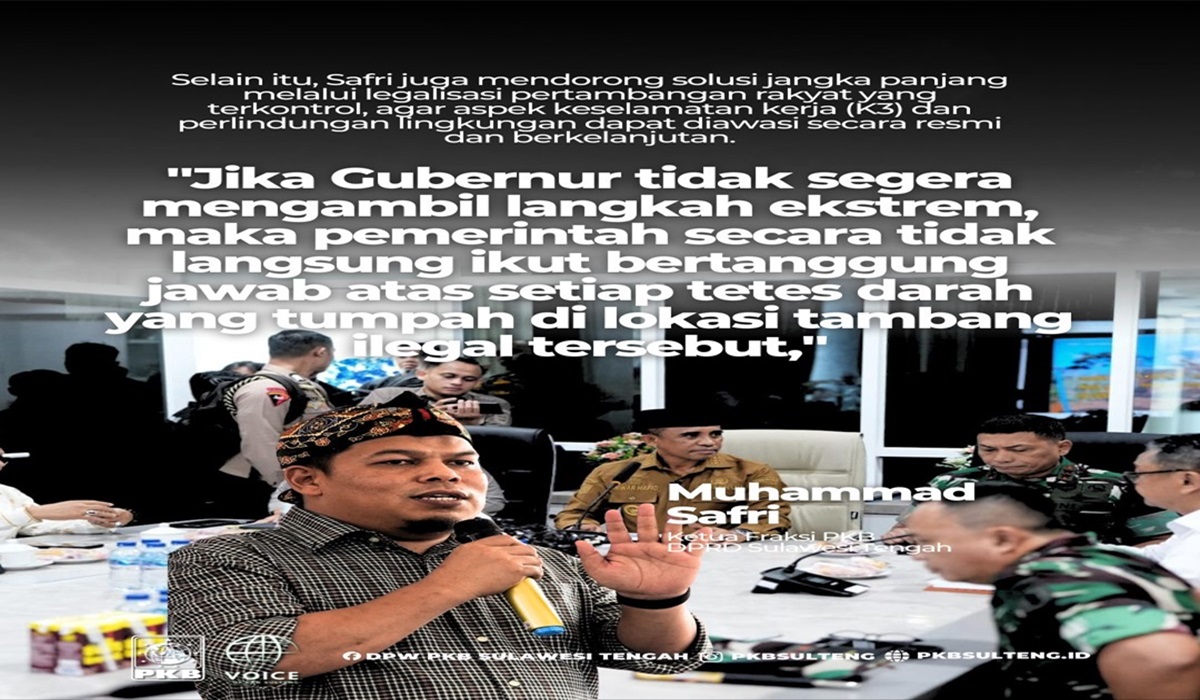 Sekretaris Komisi III, Muhammad Safri, mengecam lambannya penanganan aktivitas ilegal yang terus memakan korban jiwa tersebut.