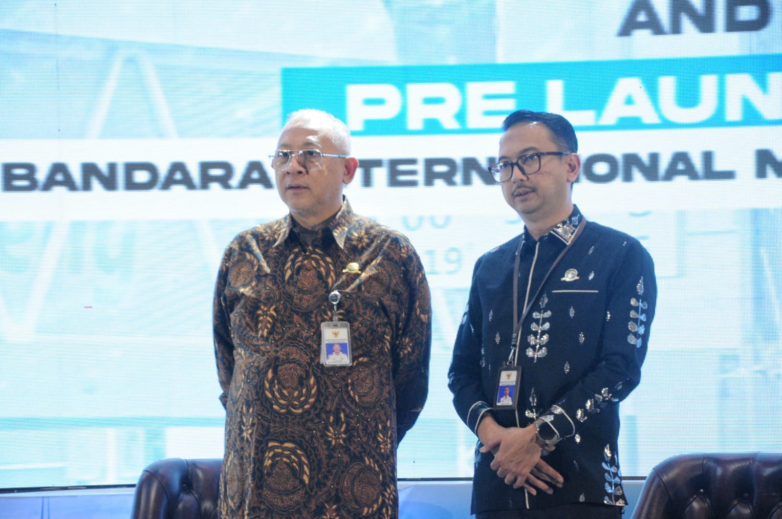 Kepala Otoritas Bandar Udara Wilayah V Makassar, Capt. M. Mauludin, bersama Kepala Bandar Udara Internasional Mutiara Sis Aljufri Palu, Prasetiyohadi, dalam suatu kesempatan belum lama ini.