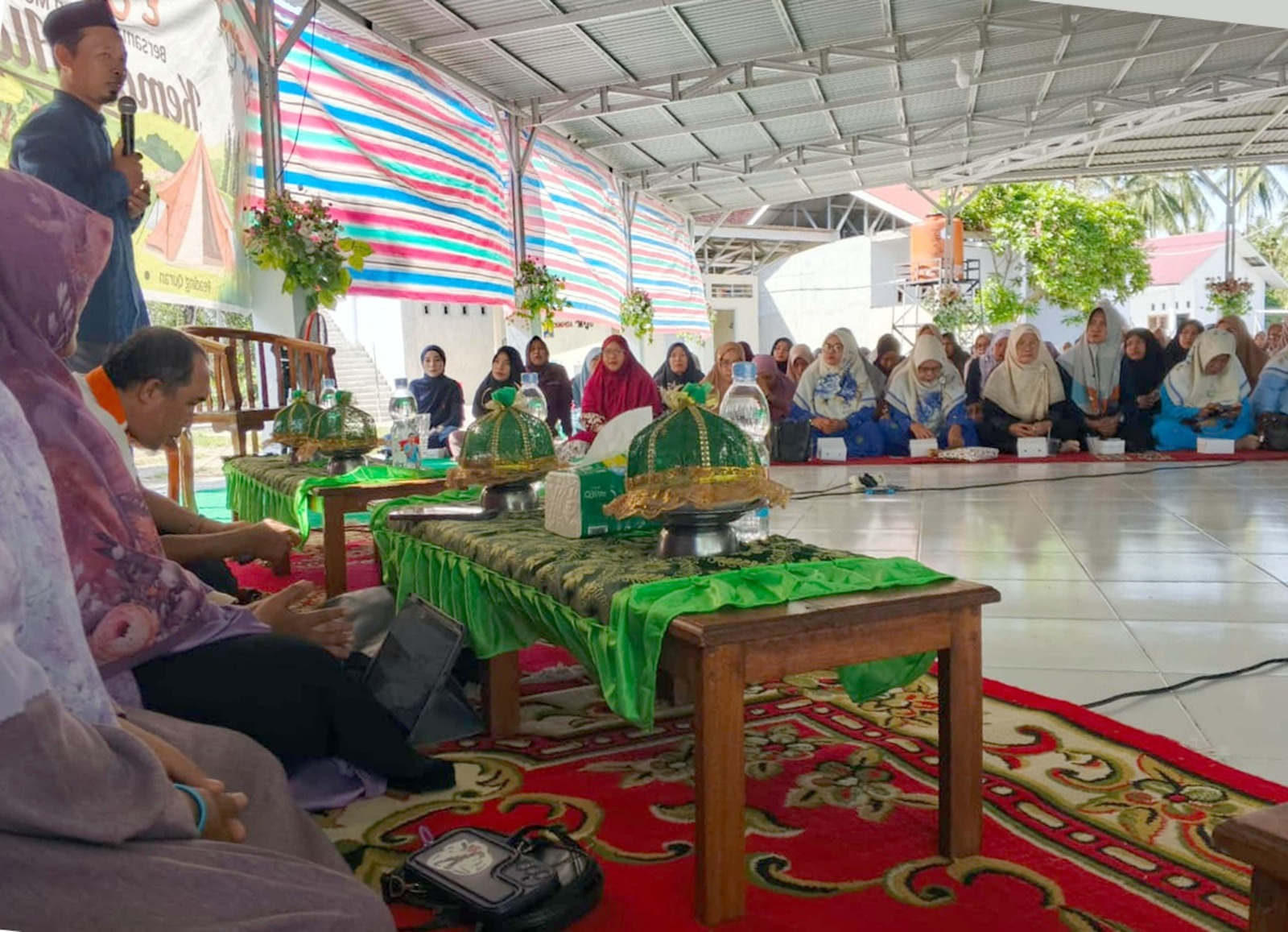 SEMARAK RAMADAN: Ketua Yayasan PKST, Abdul Hanif ibn Djaiz Mardjengi, saat melakukan sosialisasi menyambut Ramadan 1447 Hijiriyah.(FOTO: HUMAS PKS SULTENG/RADAR PALU).