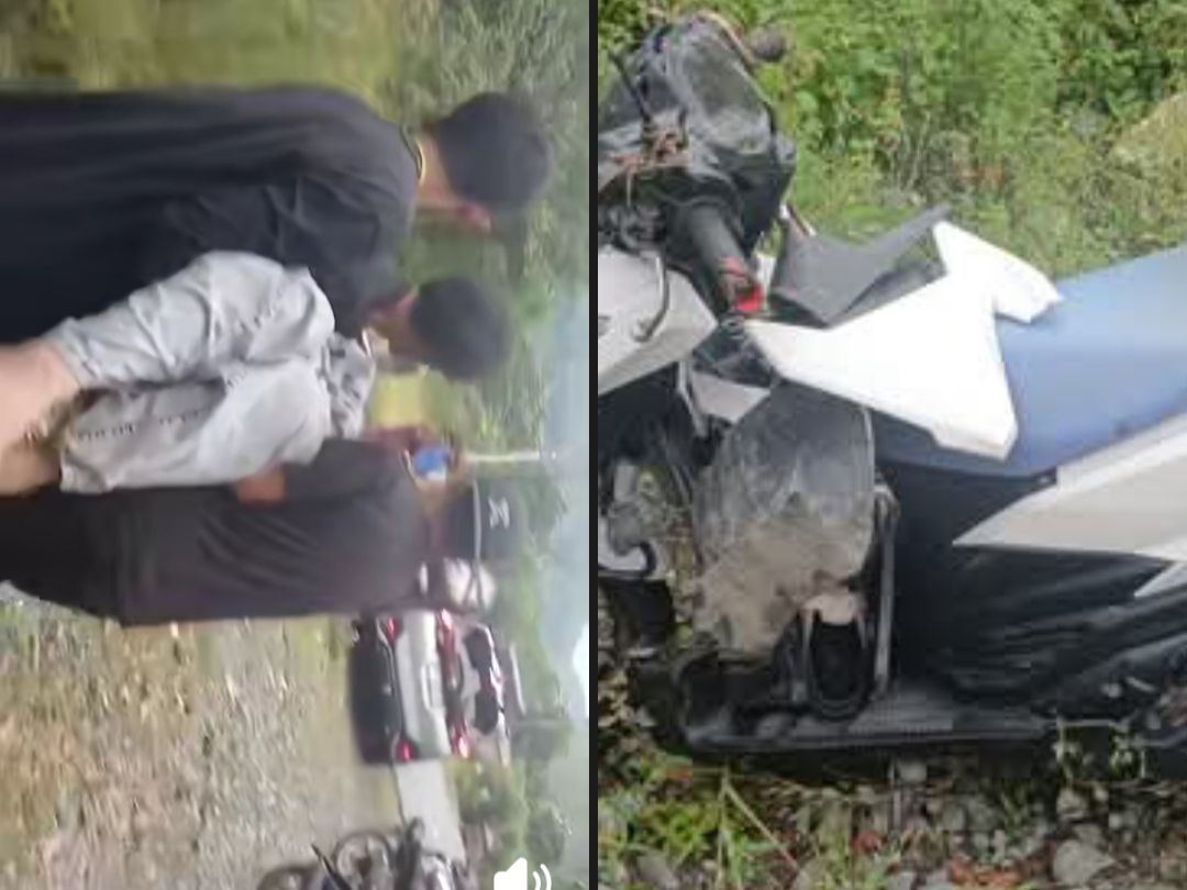 Korban kecelakaan diduga akibat rem blong di jalur menuju wisata Salena, Kota Palu, Sabtu (21/2).