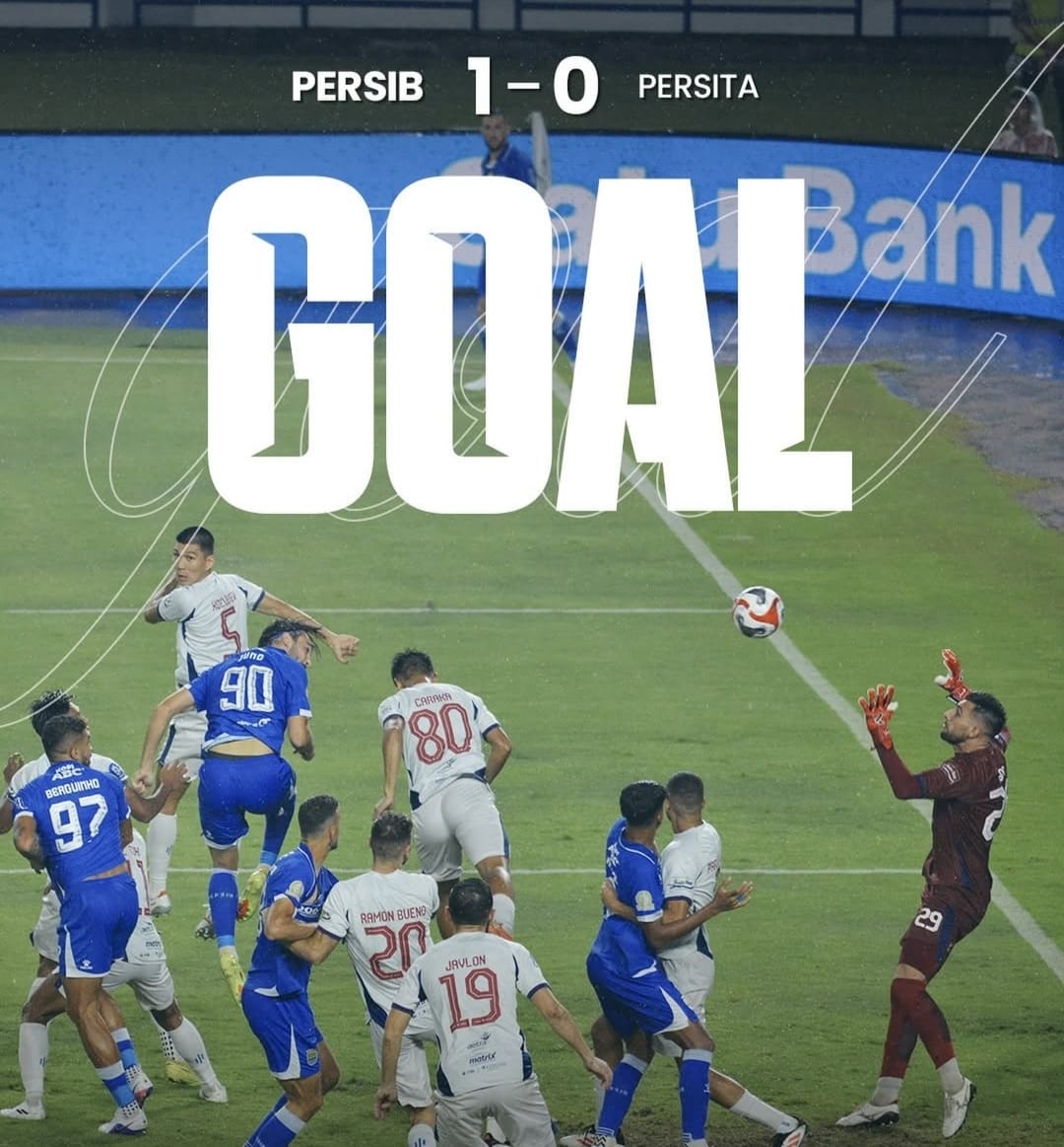 Gol tunggal Andrew Jung menit ke-50 memastikan Persib menang tipis 1-0 atas Persita dalam laga ketat yang diwarnai tensi tinggi hingga akhir pertandingan.