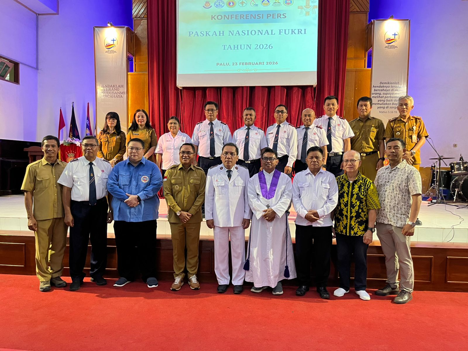 Panitia Paskah Nasional FUKRI 2026 usai menyampaikan kesiapan Sulawesi Tengah menjadi tuan rumah, dengan estimasi 20 ribu jemaat hadir pada puncak acara.