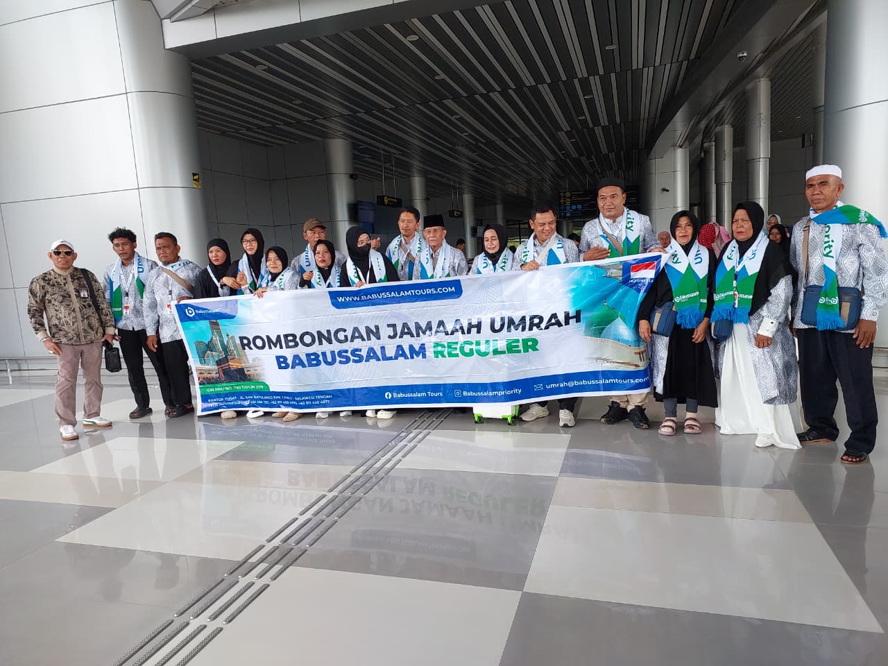 Jamaah umrah Ramadan 1447 H PT Babussalam Citra Mandiri diberangkatkan dari Palu menuju Tanah Suci.