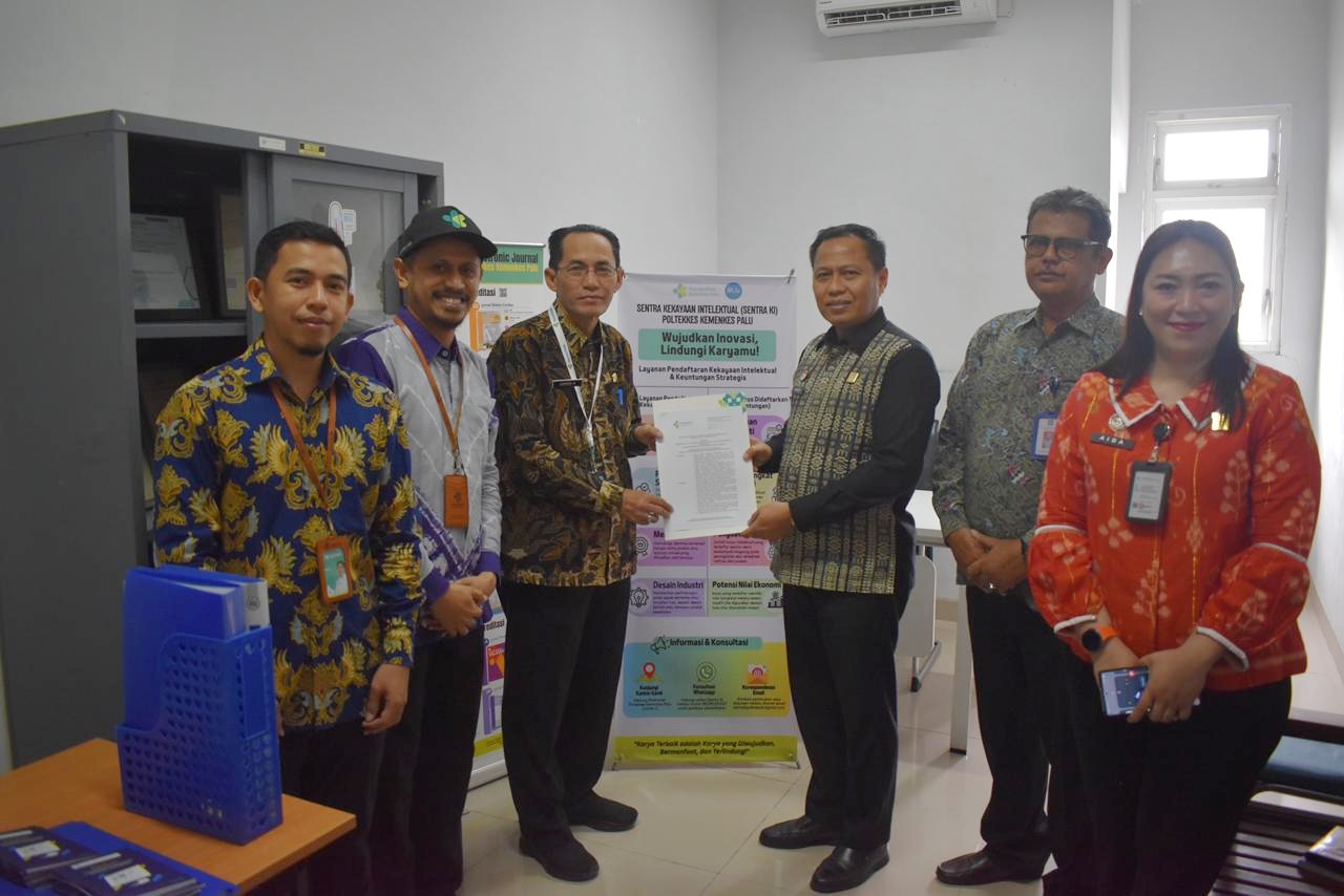 Peresmian Sentra Kekayaan Intelektual (Sentra KI) di Poltekkes Kemenkes Palu, Jumat (27/2/2026).