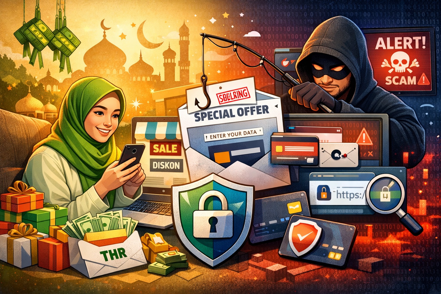ILUSTRASI MENGGUNAKAN BANTUAN ARTIFICIAL INTELLIGENCE