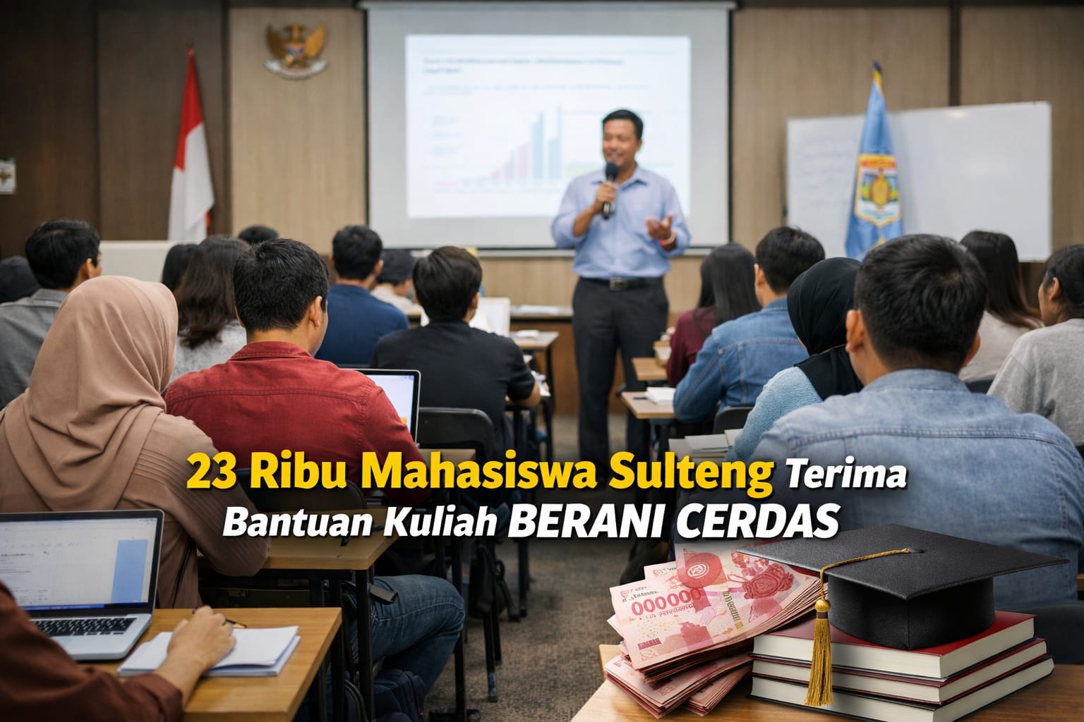 Ilustrasi mahasiswa. Lebih dari 23 ribu mahasiswa menerima bantuan pendidikan dari Pemprov Sulteng.