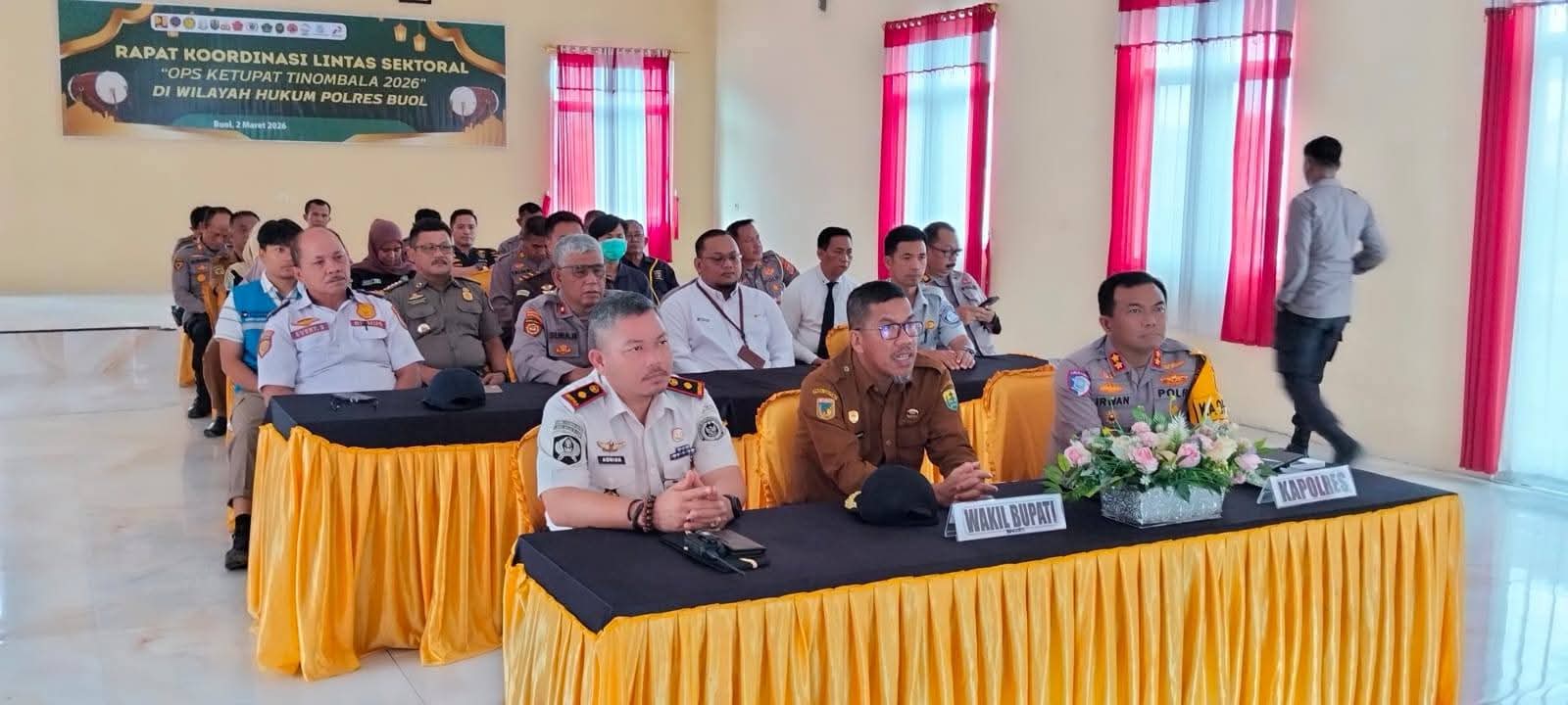 RAKOR: Wabup Buol, Moh. Nasir Daimaroto menghadiri rakor lintas sector.(FOTO: ISTIMEWA/RADAR PALU)