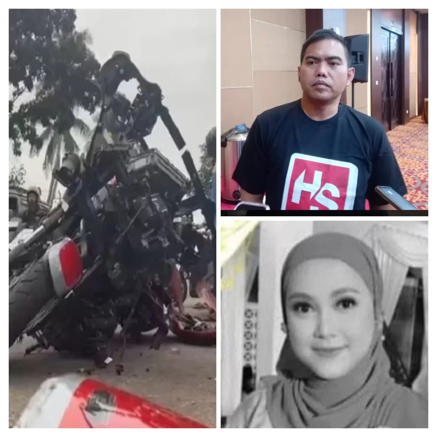 Bos rokok HS Muhammad Suryo mengalami kecelakaan maut saat mengendarai motor Harley Davidson bersama istrinya, Anis Syarif, 41. 