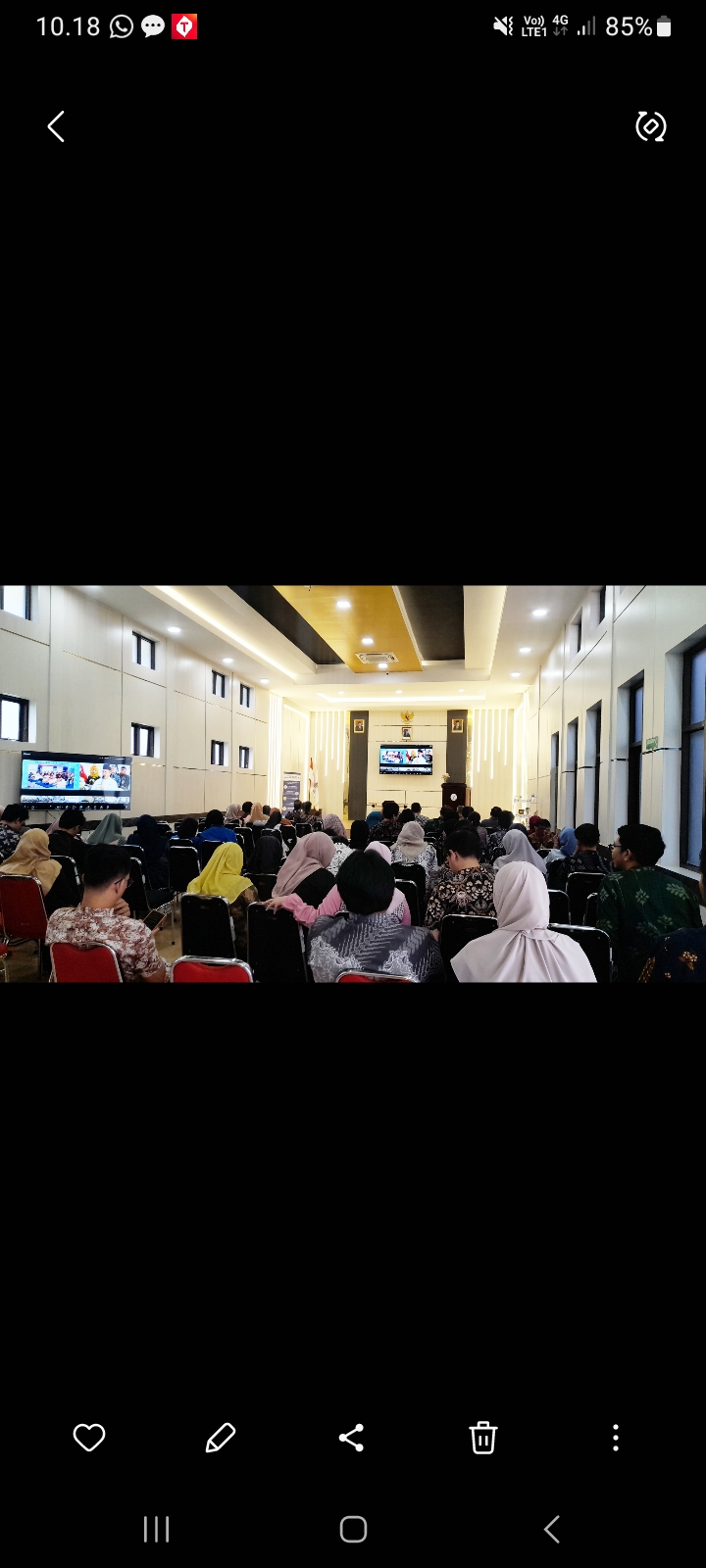Suasana pengukuhan Balai POM di Palu menjadi Balai Besar POM di Palu, Jumat (6/3/2026).