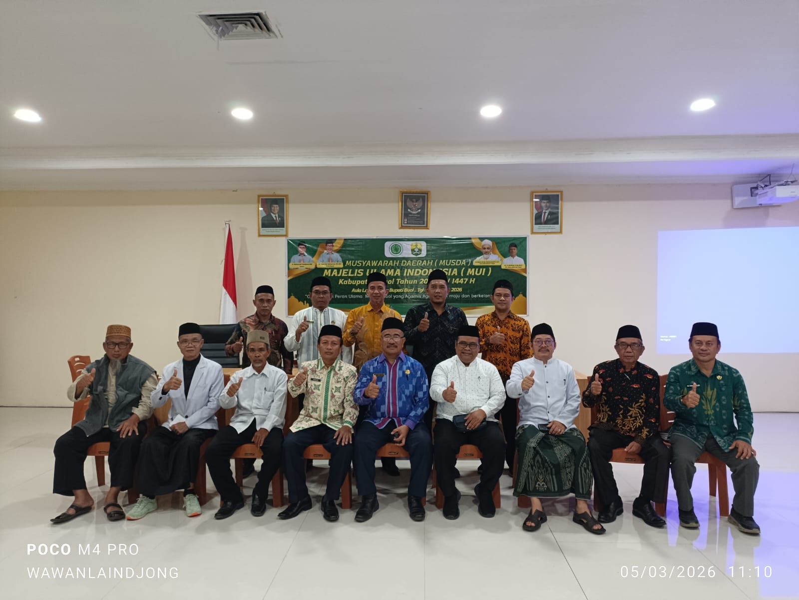 PENGURUS: Foto bersama pengurus MUI Kabupaten Buol periode 2026-2030.(FOTO: ISTIMEWA/RADAR PALU).   