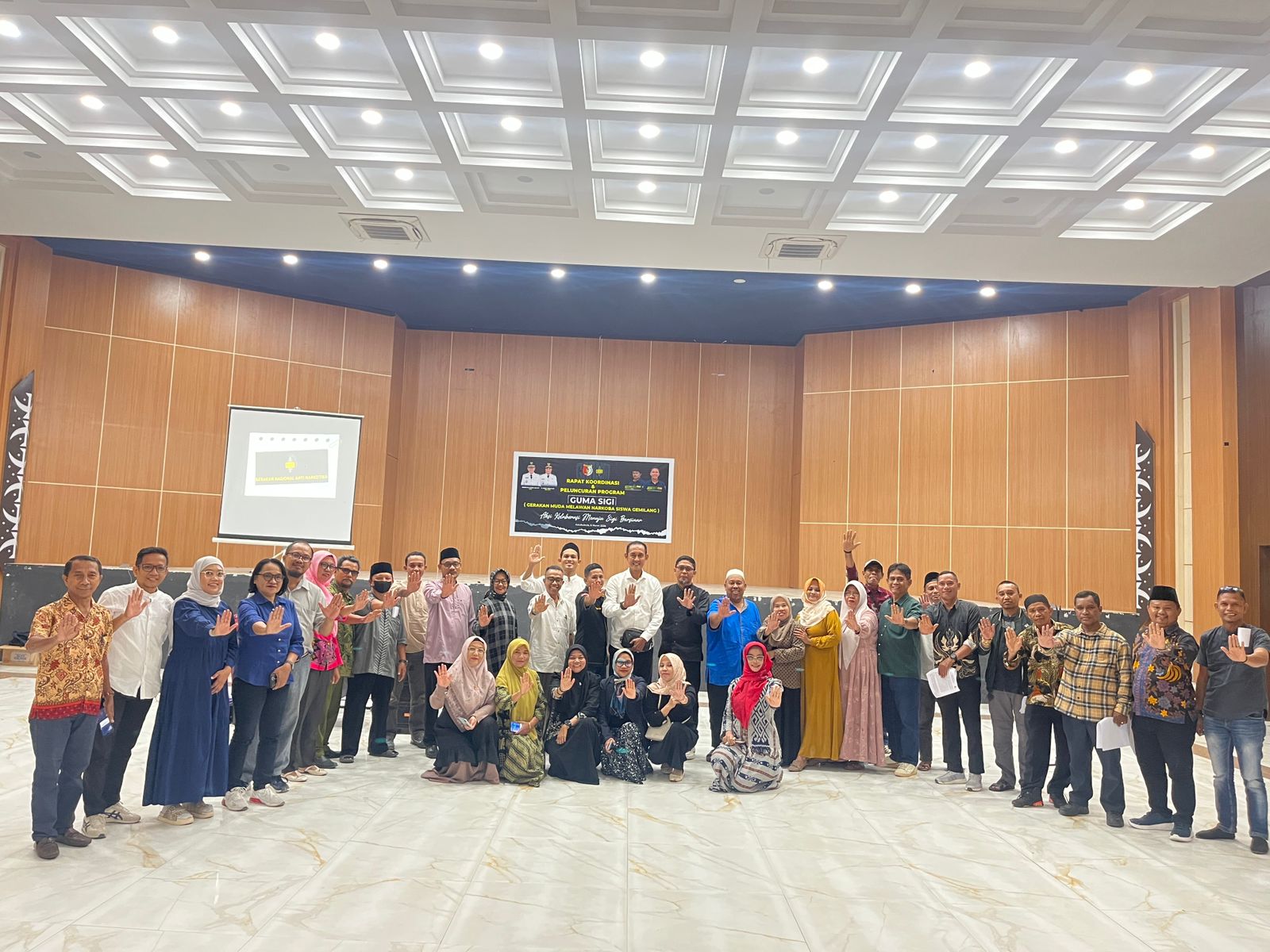 PERANGI NARKOBA: DPC Granat Kabupaten Sigi, membentuk gerakan GUMA SIGI, untuk mencegah penyalahgunaan narkotika sejak dini.(FOTO: ANGEL SUMBARA/RADAR PALU)  