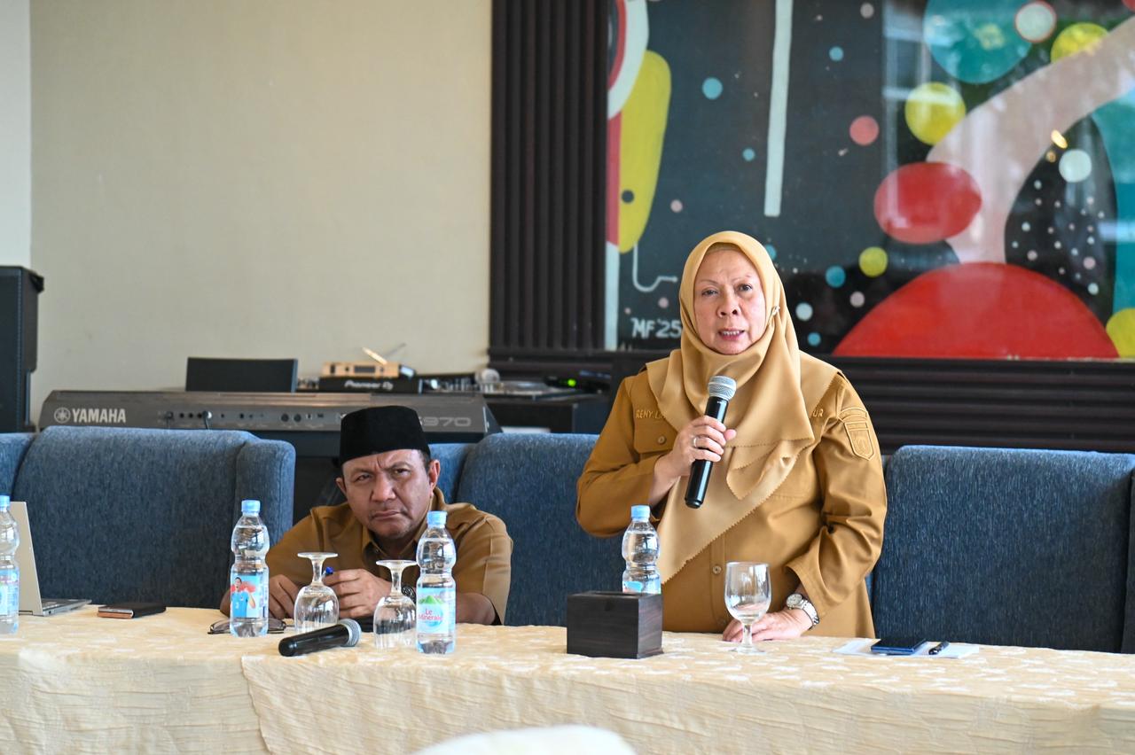 Wakil Gubernur Sulteng Reny A. Lamadjido menghadiri diskusi penyelesaian konflik agraria bersama Satgas PKA di Palu, Selasa (10/3/2026).