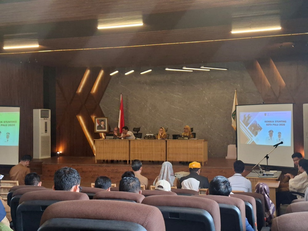 REMBUK STUNTING : Kegiatan Rembuk Stunting yang dilaksanakan di Auditorium Kantor Walikota, Selasa (10/3/2026).