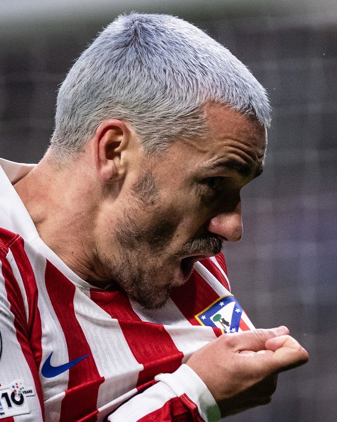 Griezmann menyumbang satu gol saat Atletico Madrid menjamu Tottenham Hotspur di babak 16 besar, Rabu (11/3/2026) dini hari.