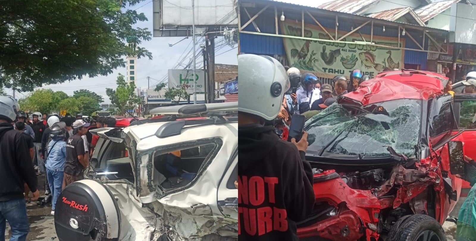 Kecelakaan beruntun empat mobil di Jalan Yos Sudarso Palu menyebabkan satu orang meninggal dunia dan empat korban luka dirawat di RS Undata.