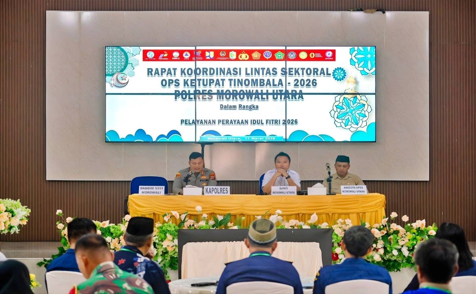 RAKOR: Kesiapan pengamanan mudik Lebaran Idul Fitri 2026, dibahas dalam rakor lintas sektoral, Rabu (11/3/2026). (FOTO: ISTIMEWA/RADAR PALU)