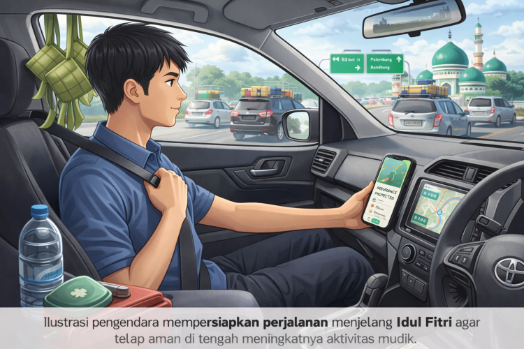  Ilustrasi kendaraan melintas di jalan raya Kota Palu saat aktivitas perjalanan meningkat menjelang Idul Fitri.