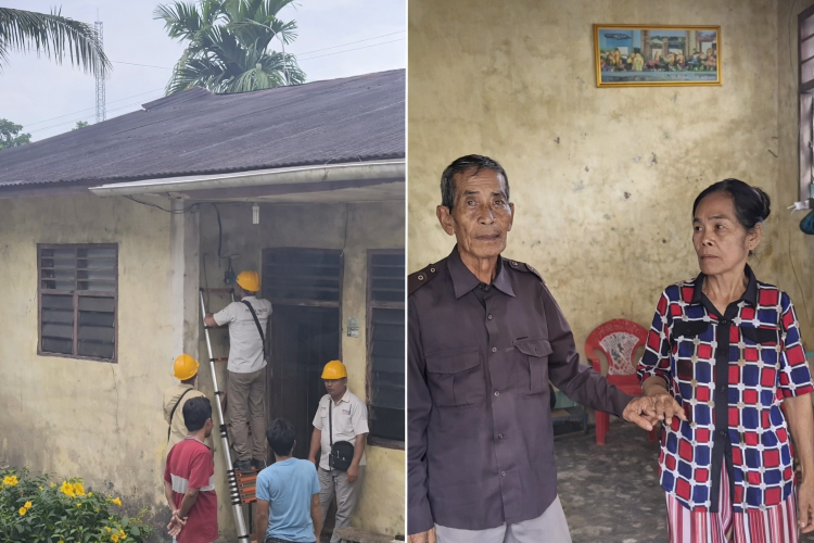 tangkapa layar reals Viral video pasangan lansia di Desa Orahua, Kabupaten Nias, disebut diminta membayar Rp600 ribu usai meteran listrik di rumahnya dicabut.