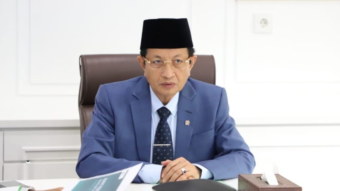 Menteri Agama Nasaruddin Umar menyampaikan larangan penggunaan kendaraan dinas untuk mudik Lebaran bagi ASN Kementerian Agama di Jakarta, Kamis (12/3/2026).