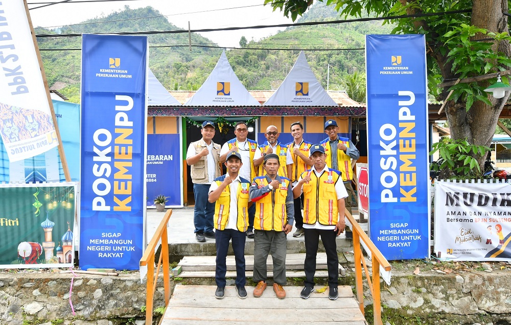 Posko mudik lebaran BPJN Sulteng