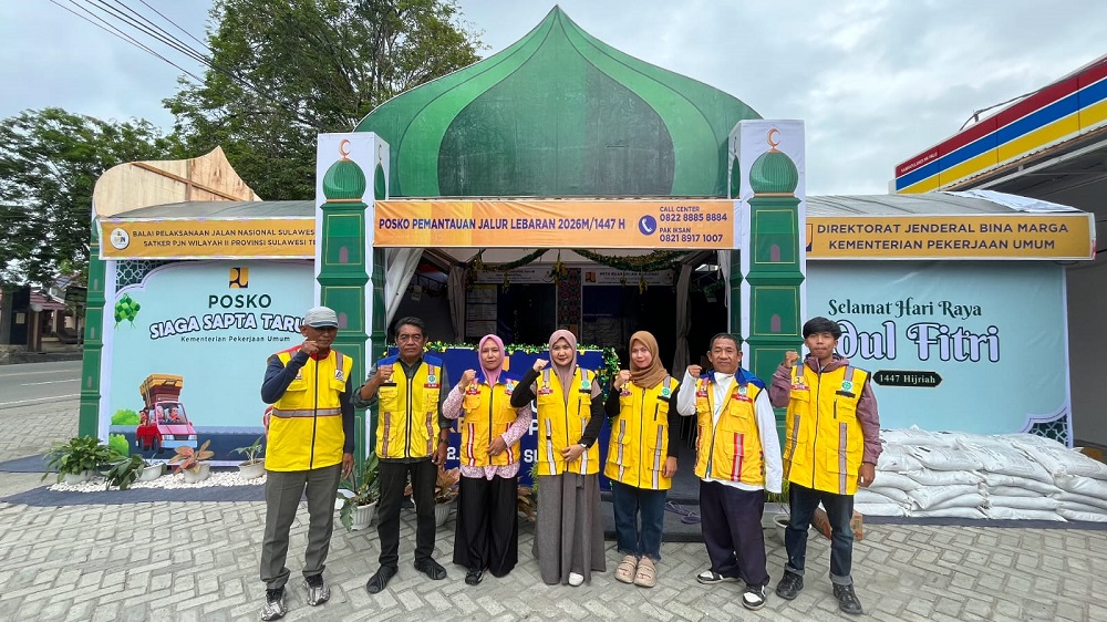 Posko Mudik Lebaran BPJN Sulteng
