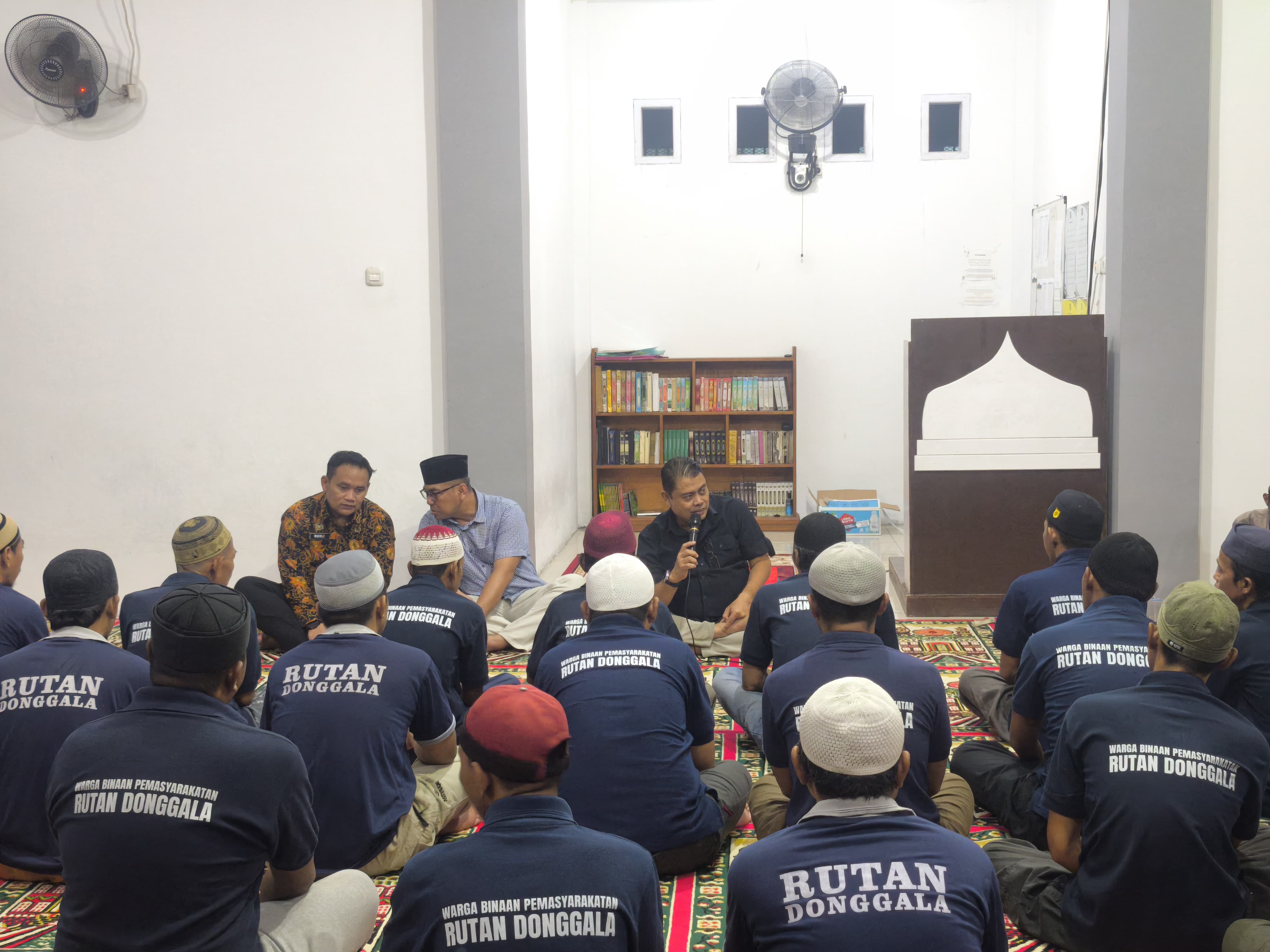 Kakanwil Ditjenpas Sulteng, Bagus Kurniawan, Safari Ramadan di Rumah Tahanan Negara (Rutan) Kelas IIB Donggala, Sabtu (14/3/2026).