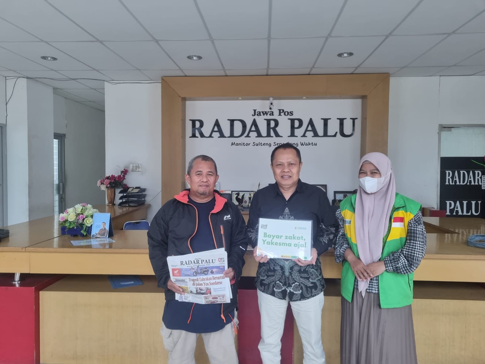 Yayasan Kesejahteraan Madani (Yakesma) Sulawesi Tengah membuka layanan penerimaan zakat, infak, dan sedekah bagi masyarakat selama bulan ramadan.