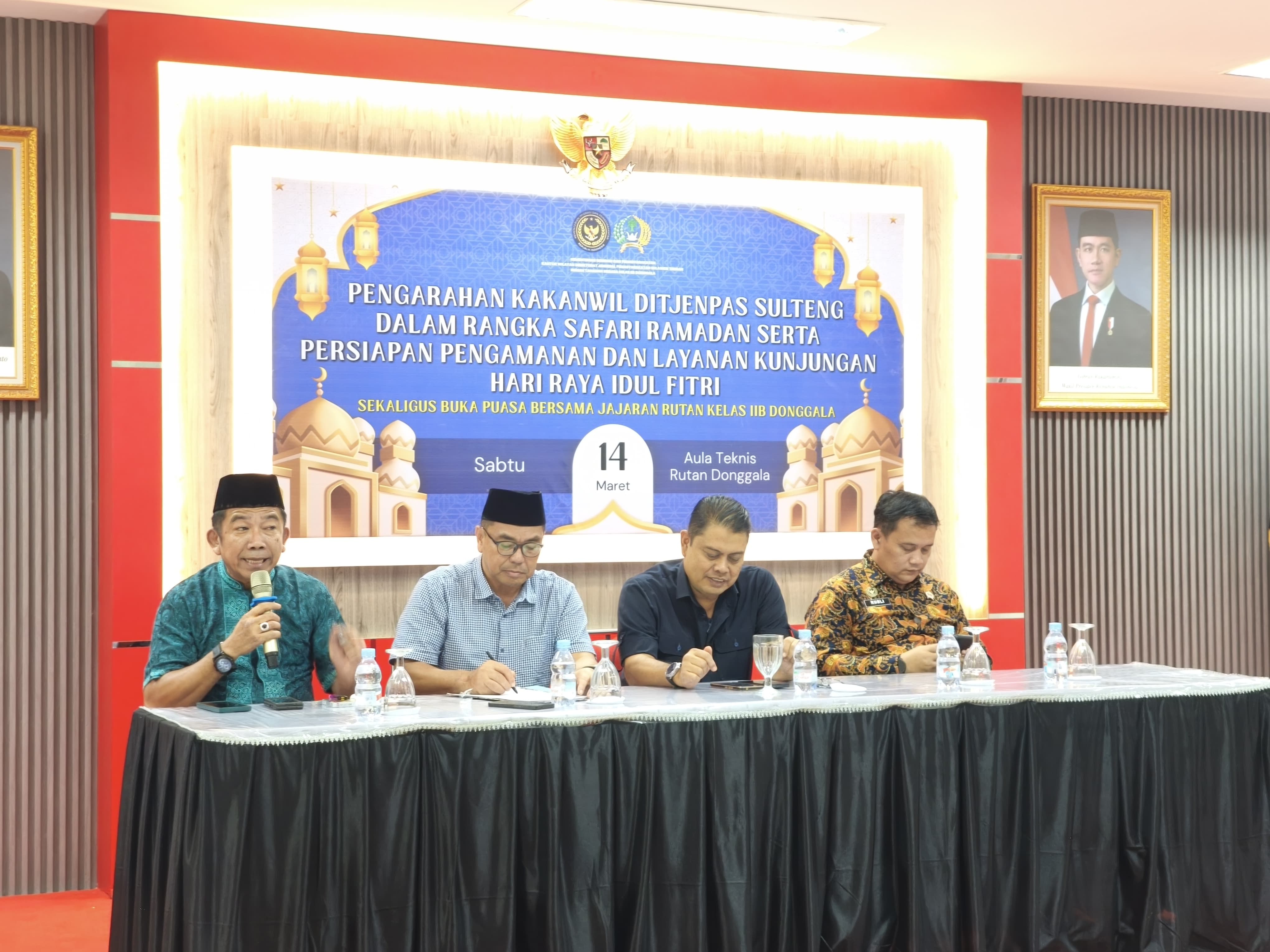 Pengarahan kepada pegawai Rutan Donggala, Sabtu (14/3/2026).