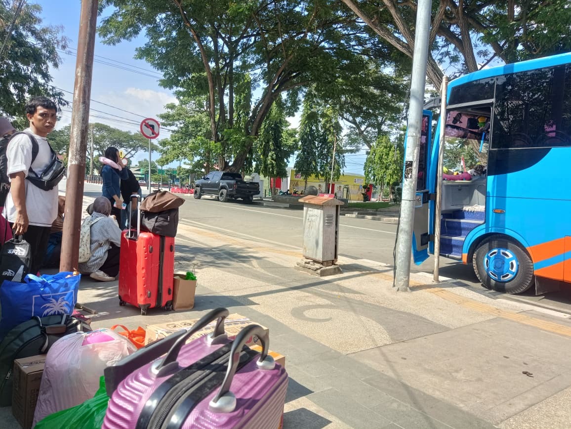 MUDIK GRATIS: Para pemudik yang mendapat layanan mudik gratis dengan rute Palu-Ampana pada pada pukul 10.00 Wita, Minggu (15/03/2026).