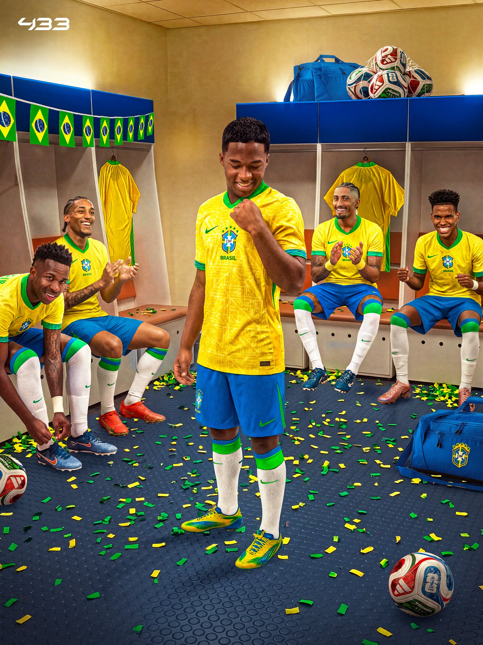 Dalam daftar yang dirilis Konfederasi Sepak Bola Brasil (CBF), sejumlah nama bintang tetap menjadi andalan, seperti Vinicius Jr., Raphinha, hingga striker muda Endrick.