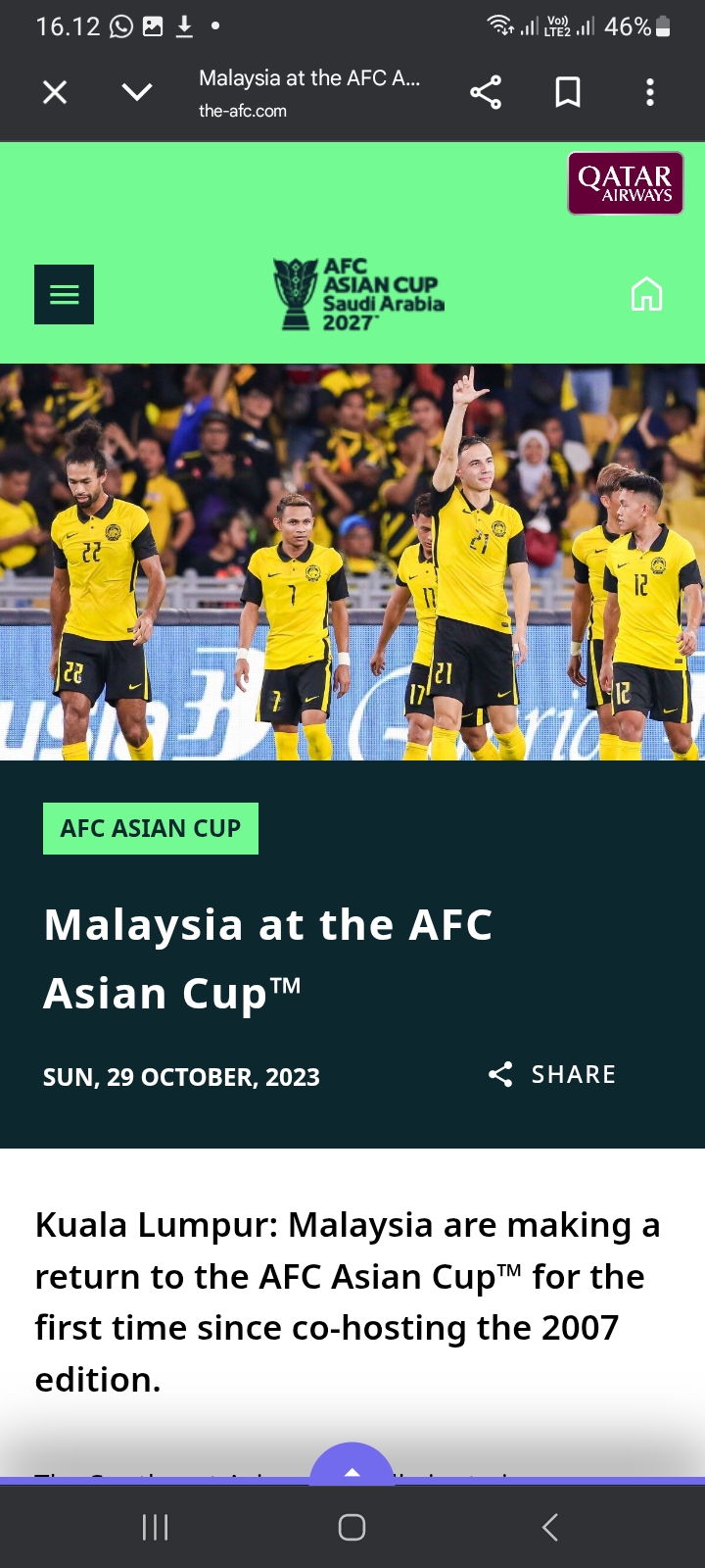 ilustrasi Timnas Malaysia.