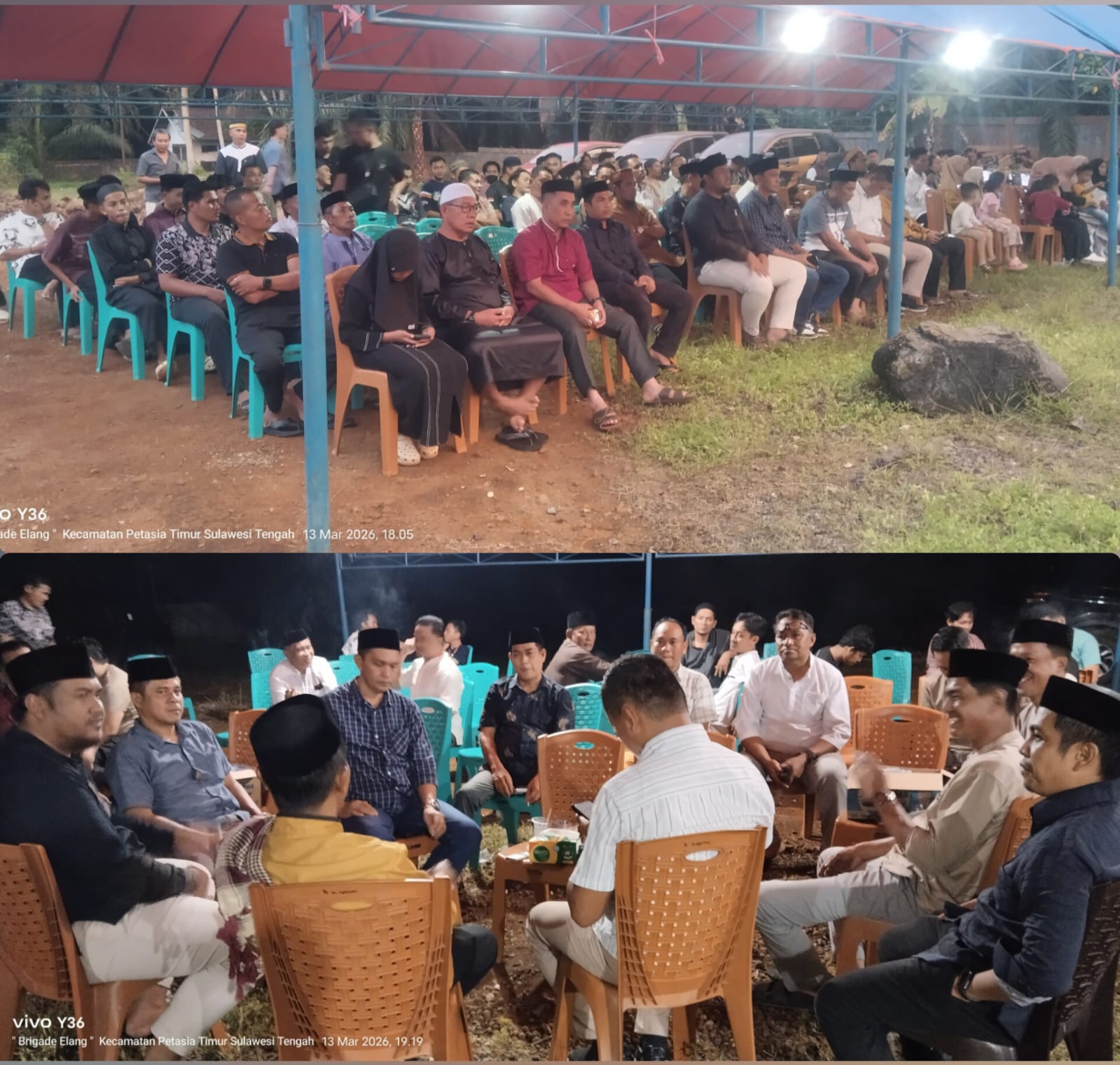 Suasana buka puasa PT ANA bersama pemerintah dan tokoh masyarakat di Morowali Utara.