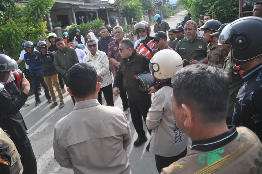 Wali Kota Palu, Hadianto Rasyid, meninjau langsung kondisi permukiman di Kelurahan Tondo, Kecamatan Mantikulore, Kamis (26/3/2026).