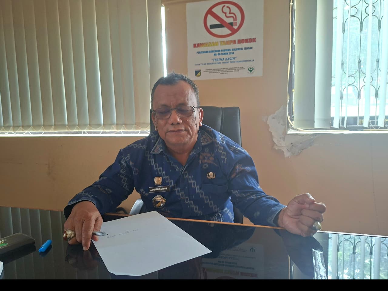 Sekretaris BKD Sulawesi Tengah, Abdurrahman, pastikan belum ada instruksi pemberhentian PPPK Sulawesi Tengah dampak efisensi