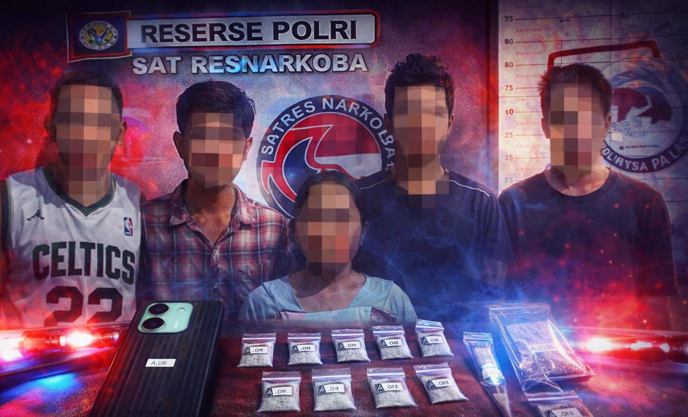 Satresnarkoba Polresta Palu tangkap empat Pengedar Narkoba di kecamatan berbeda.