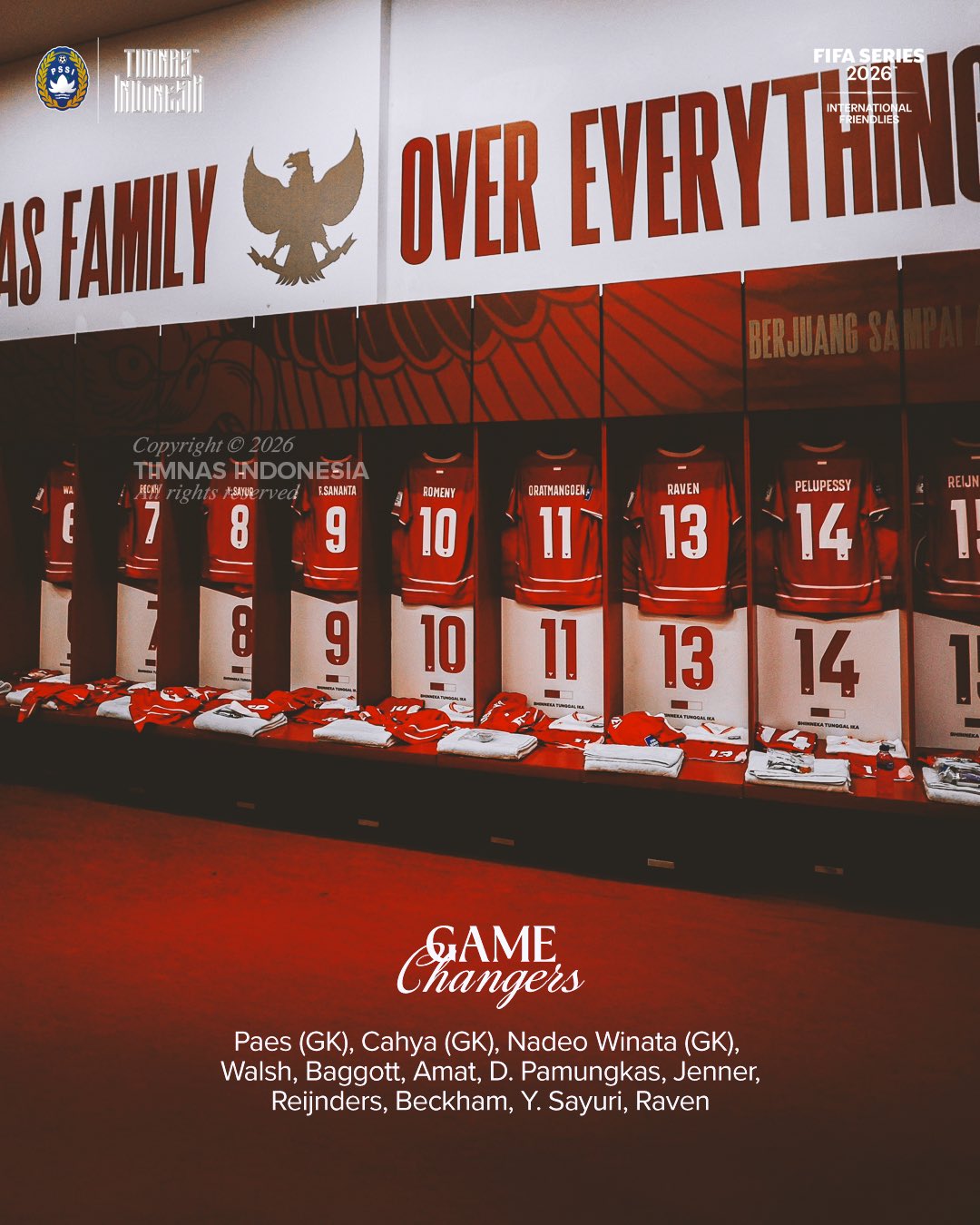 Timnas Indonesia merilis susunan pemain untuk menghadapi Bulgaria pada partai final FIFA Series 2026 di Stadion Utama Gelora Bung Karno (SUGBK), Senin (30/3) malam.