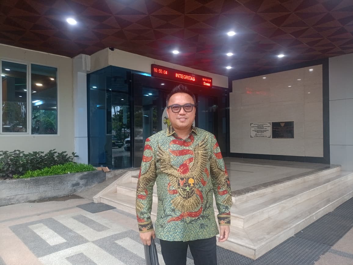 Bupati Morowali Utara Delis Julkarson Hehi saat berada di Kantor BPK RI perwakilan Sulteng usai penyerahan LKPD unaudited Senin (30/3/2026).