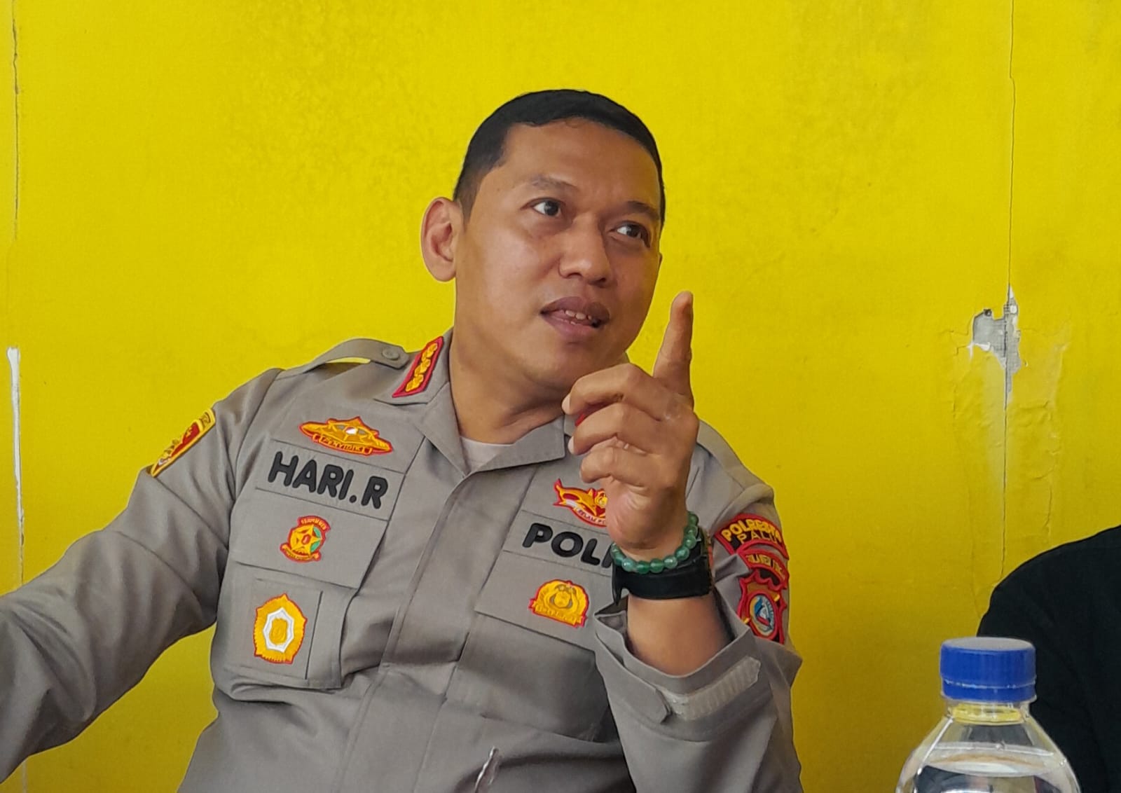 Kapolresta Palu, Kombes Pol Hari Rosena.