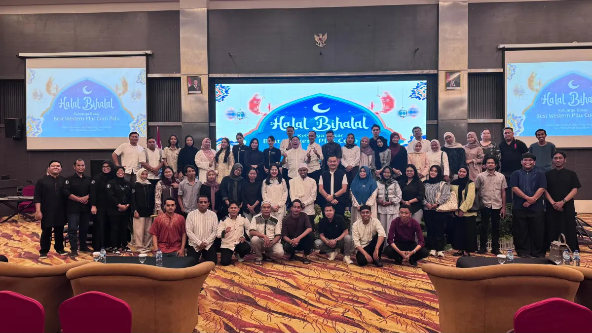 Best Western Plus Coco Palu menggelar kegiatan halal bihalal, Selasa (31/3/2026).(DOK BEST WESTERN PLUS COCO PALU)