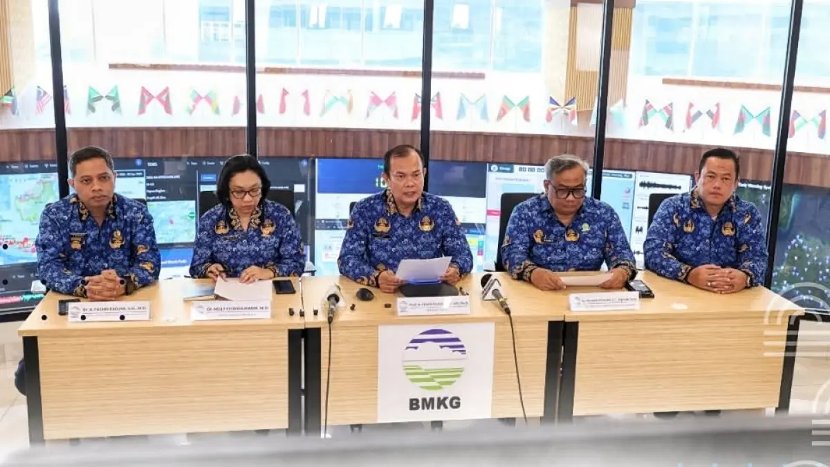 BMKG resmi mengakhiri peringatan dini tsunami pascagempa bumi magnitudo 7,6 yang mengguncang wilayah Maluku Utara dan sekitarnya, Kamis (2/4/2026).(Instagram/@infobmkg)