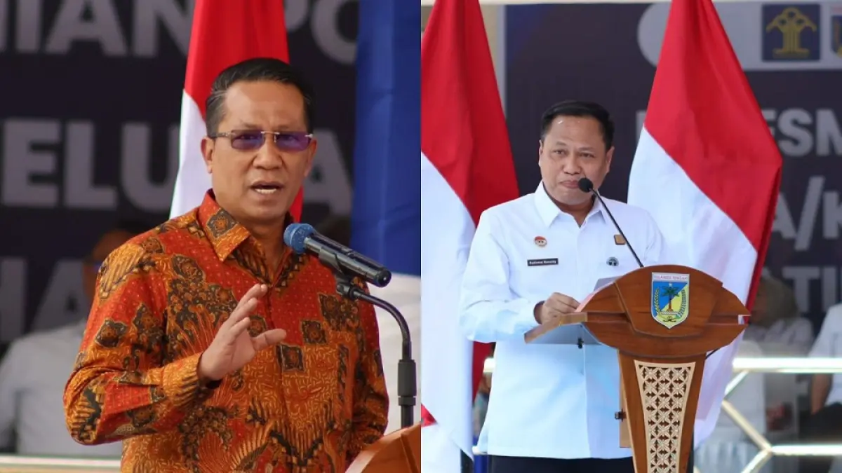 Kepala Kanwil Kemenkum Sulteng, Rakhmat Renaldy dan Menteri Hukum RI, Supratman Andi Agtas. (Istimewa)