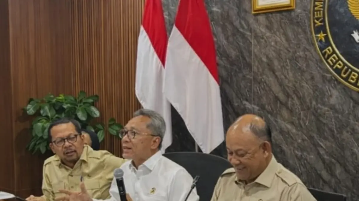 Menteri Koordinator Bidang Pangan Zulkifli Hasan saat menjelaskan perubahan kebijakan program Makan Bergizi Gratis di Jakarta. (istimewa)