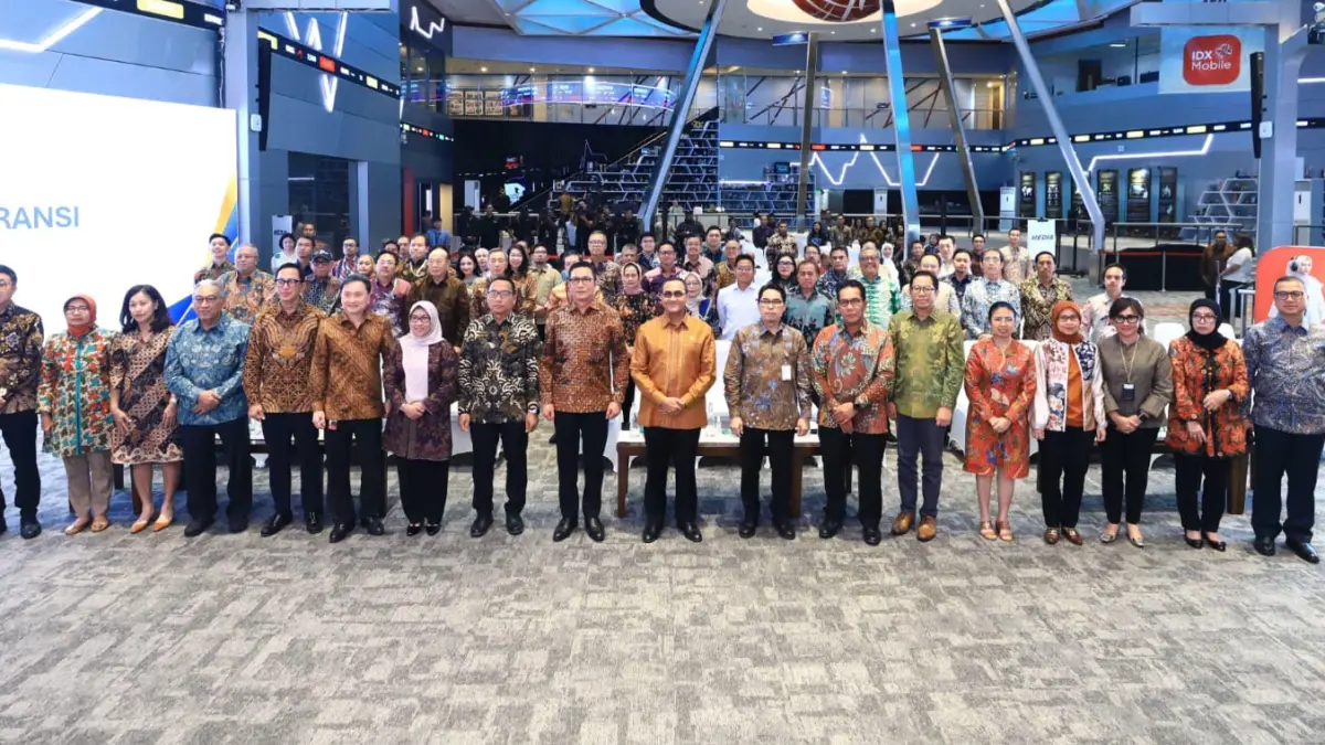 Sosialisasi capaian reformasi transparansi pasar modal Indonesia di Gedung BEI, pada Kamis (2/4/2026).(Istimewa)